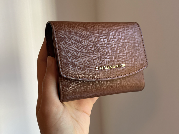 Best women's purse IndyBest review Charles and Keith Briony curved flap wallet